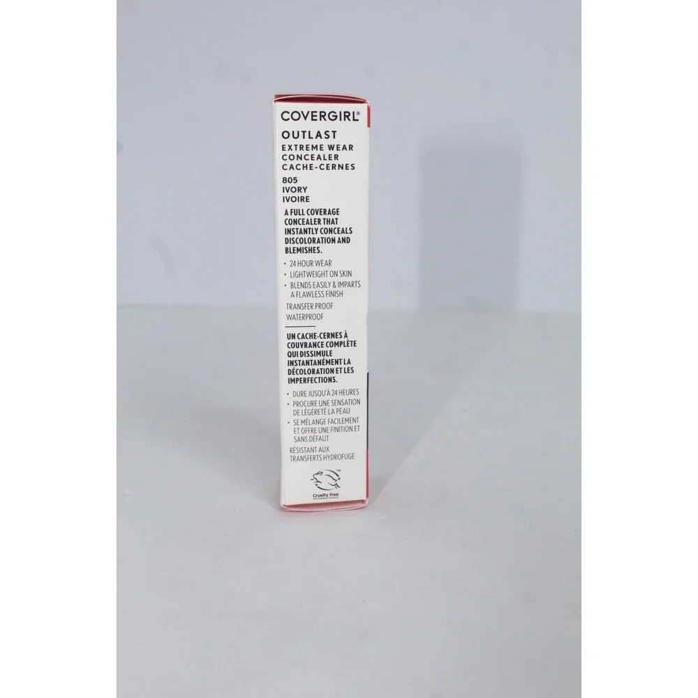 COVERGIRL Outlast Extreme Wear Concealer 24HR‎ Full Coverage 800 Fair Ivory .3oz